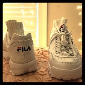 White Fila Shoes